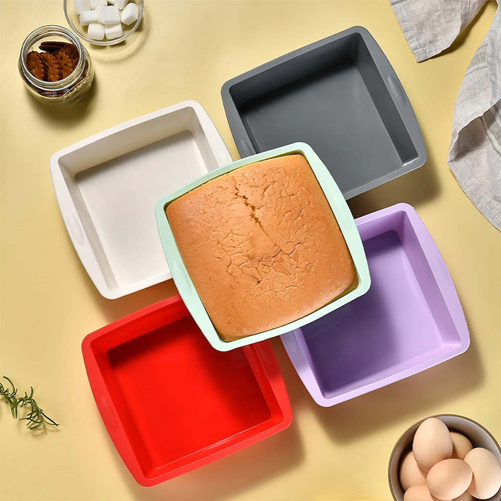 Kitchen Handy Gadgets - 1/4 szt. Silikonowa kwadratowa forma do