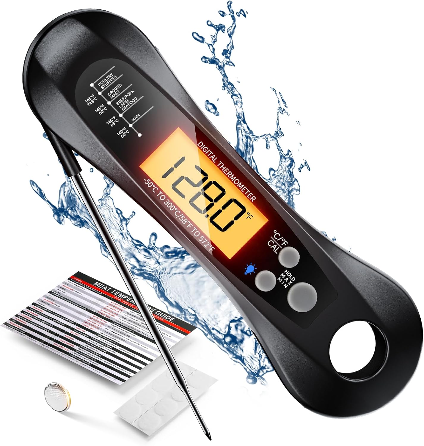 Instant Read Thermometer - Cyfrowy termometr do mięsa z natychmiastowym