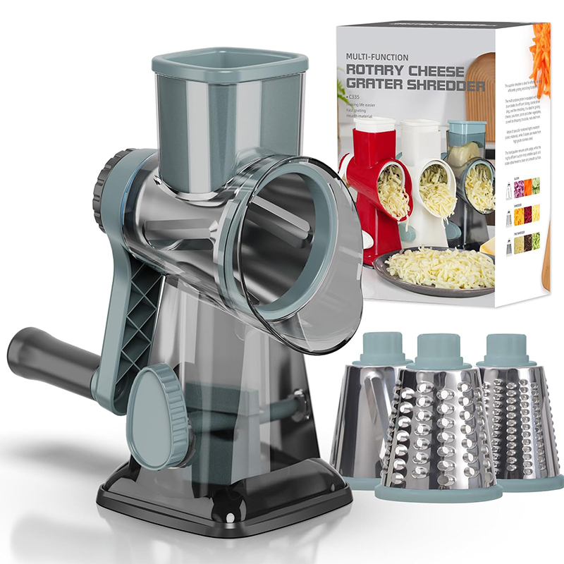 Kitchen Gadgets Luxury - LMETJMA 3 w 1 obrotowa tarka