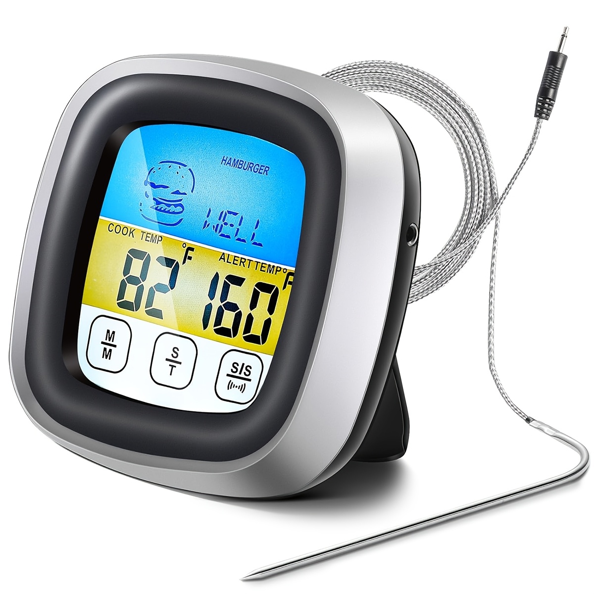 Instant Read Thermometer - Cyfrowy termometr do mięsa, timer do