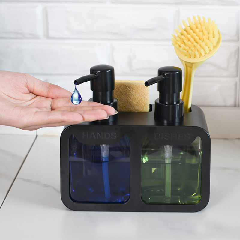 Kitchen Gadgets Dispenser Brush Holder - Zestaw dozowników do mydła do rąk
