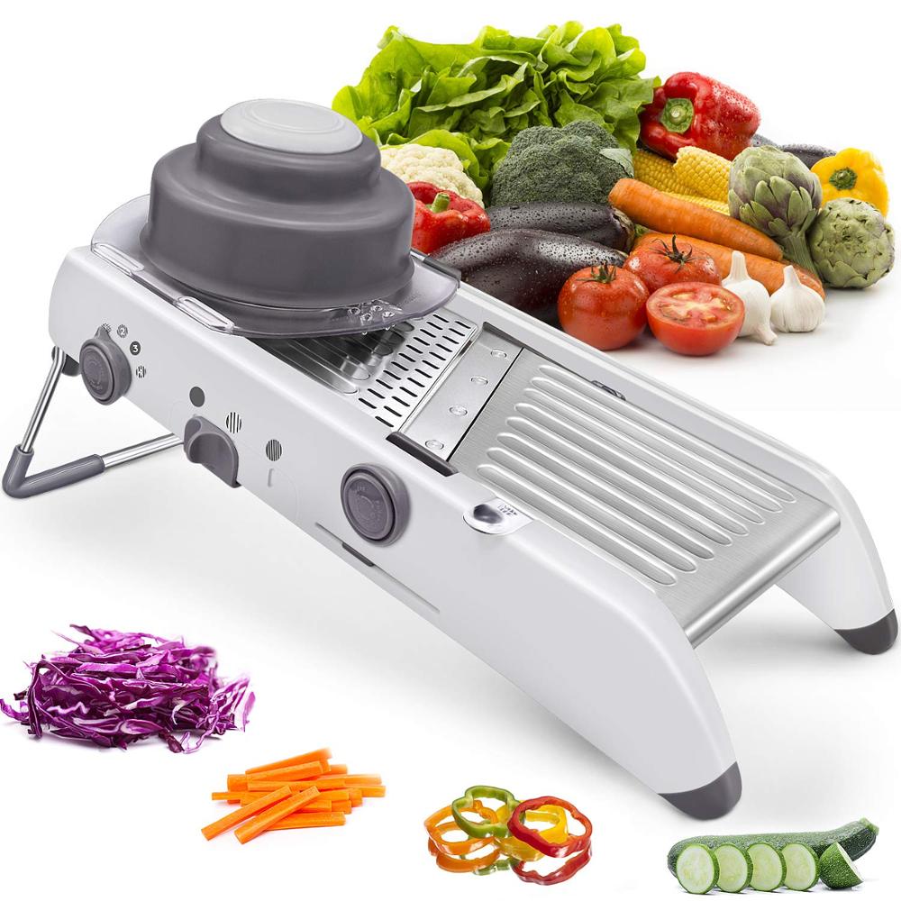 Mandoline Slicer - LMETJMA 18 rodzajów regulowana krajalnica mandolina
