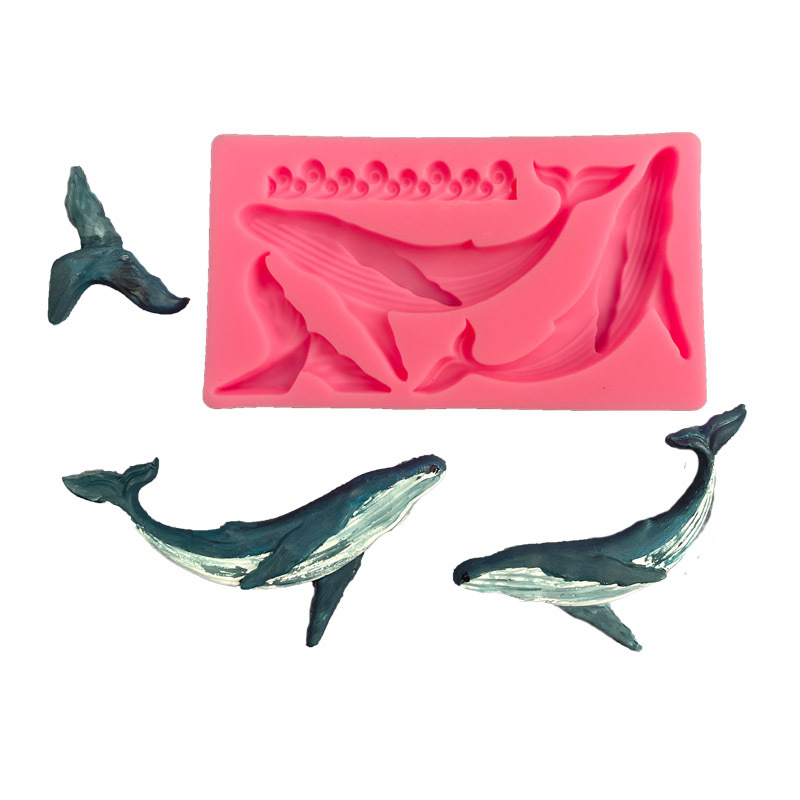 Kitchen Handy Gadgets - DIY wieloryb silikonowe formy seria Ocean