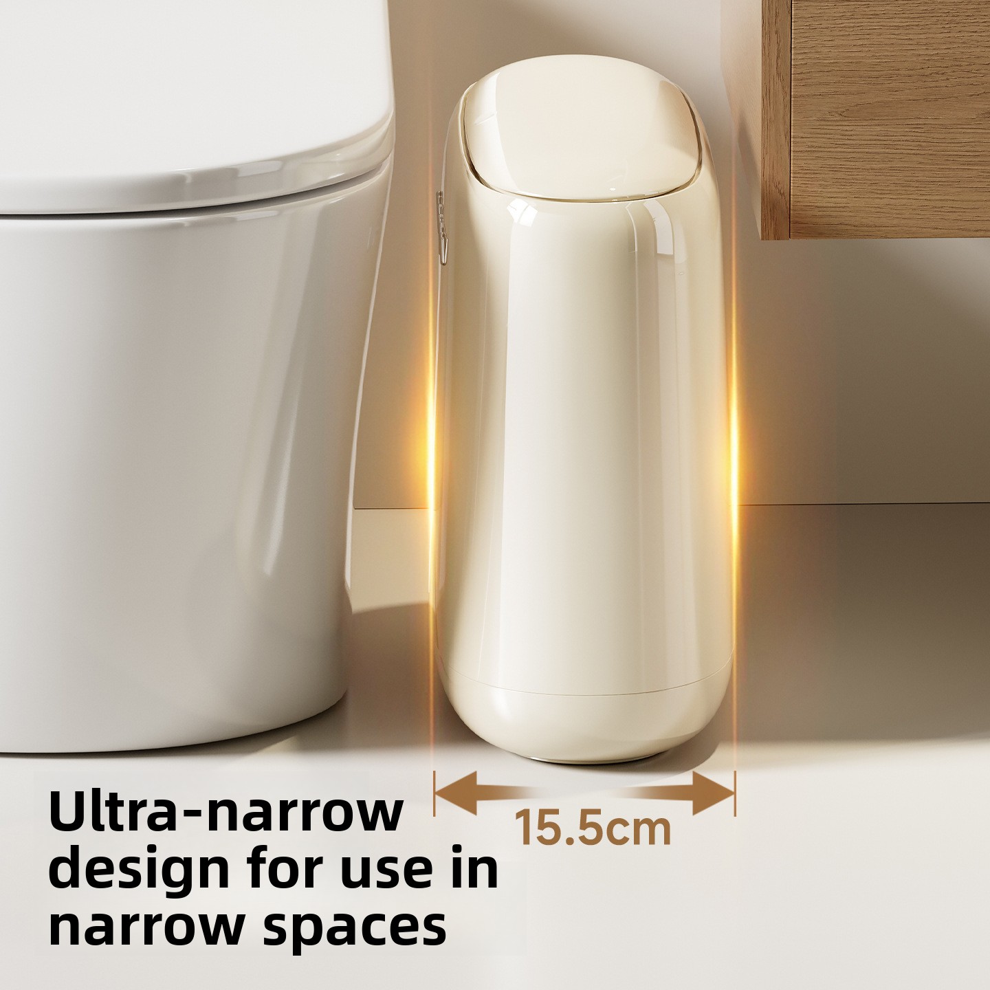 Kitchen Gadgets Luxury - Kosz na śmieci 12L, wąski, do