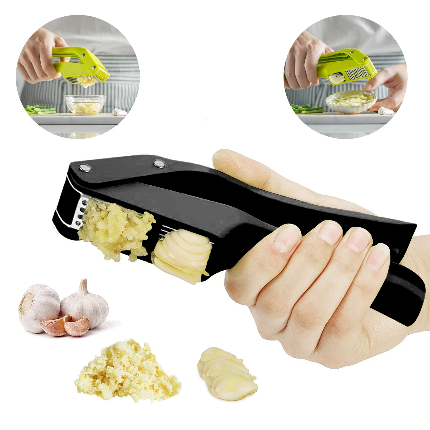 Kitchen Gadgets Gifts - 2 w 1 Prasa do czosnku
