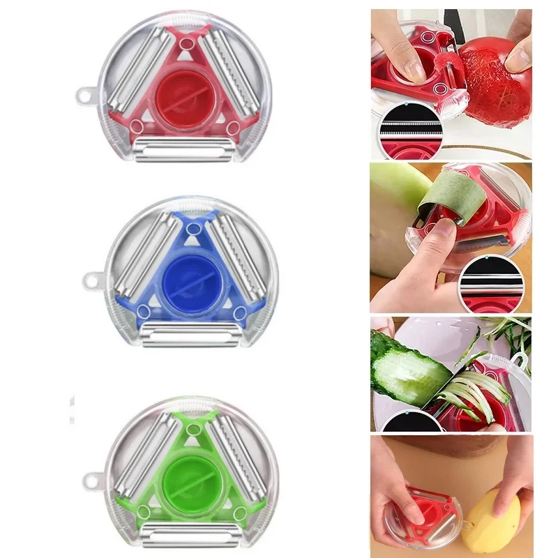 Zestaw Trójfunkcyjnych Obierak – Kitchen Gadgets Vegetable Cutter recenzja i cena