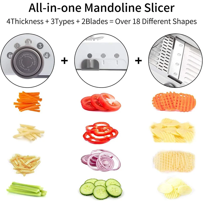 Krajalnica Mandolina ze Stali  – Mandoline Slicer recenzja i cena