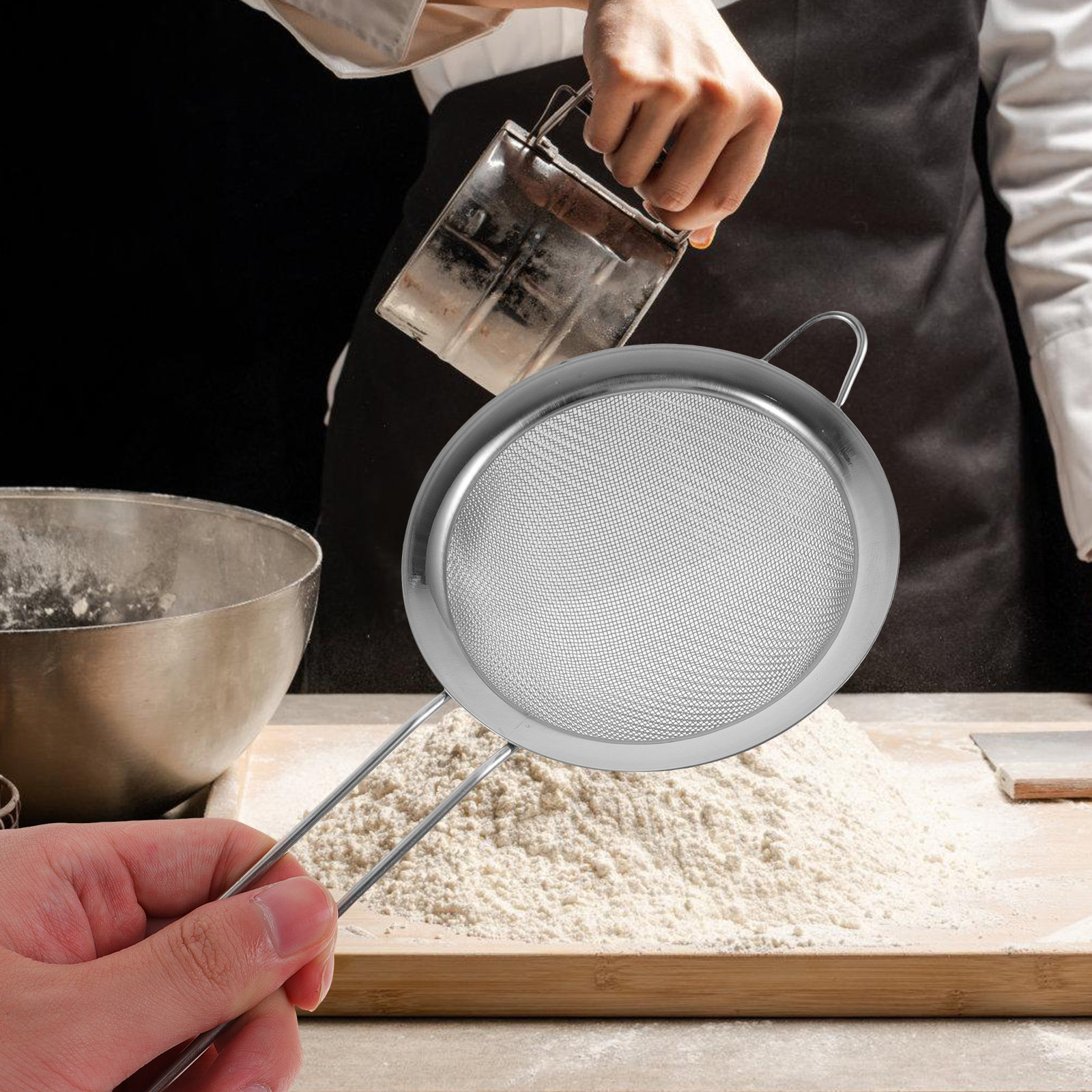 Ręczny przesiewacz do mąki z d – Kitchen Gadgets Baking recenzja i cena